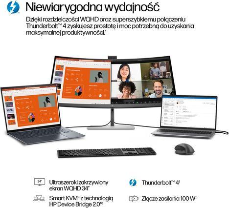 Immagine prodotto HP Display di aggancio 734pm (3440 x 1440 pixel, 34")