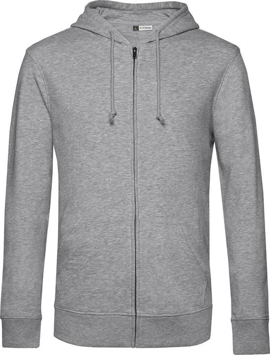 B&C Organic Kapuzenpullover Mit Reissverschluss