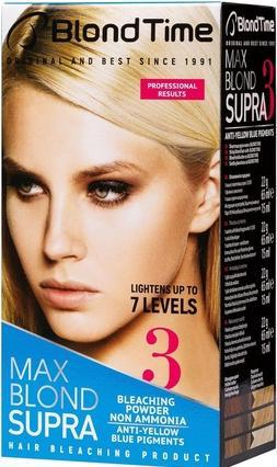 Blond Time Supra Max Hair Bleaching Product Ammonia Free Professional Results