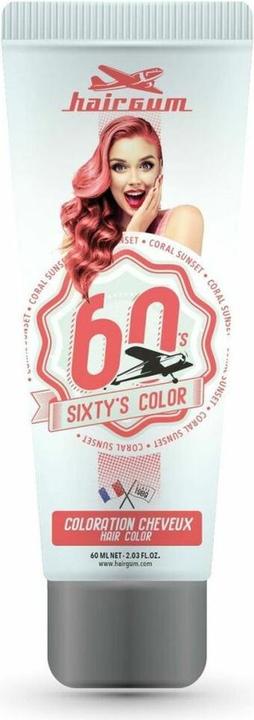 Immagine prodotto Hairgum Colore per capelli SIXTY'S COLOR #coroal sunset 60 ml (Tramonto coroal)