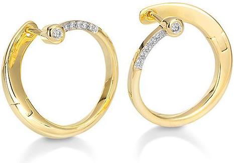 Breuning OHRSCHMUCK - BRILL. 0,125 Ct. H/si (750/18 K Gold)