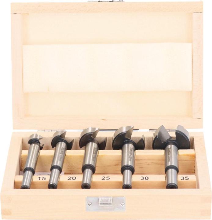 Image du produit Makita Kit de mèches forestières (15 millimètres, 25 millimètres, 30 millimètres, 35 millimètres, 20 mm)