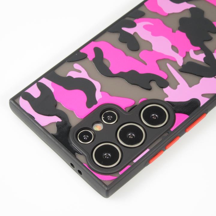 Immagine prodotto PhoneLook Coque Semi Trasparente Design Camouglage Viola (Samsung Galaxy S24 Ultra)