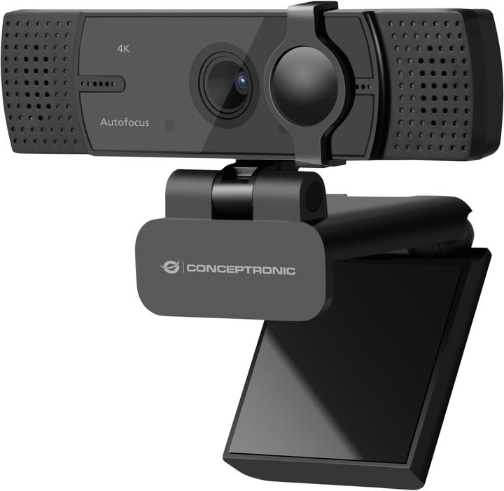 Conceptronic AMDIS -UltraHD autofocus webcam met dubbele microfoon (8.60 Mpx)