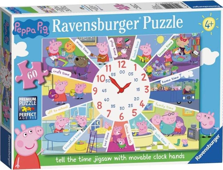 Produktbild Ravensburger Pepin Schwein-Puzzle mit Uhr 60 Teile (60 Teile)