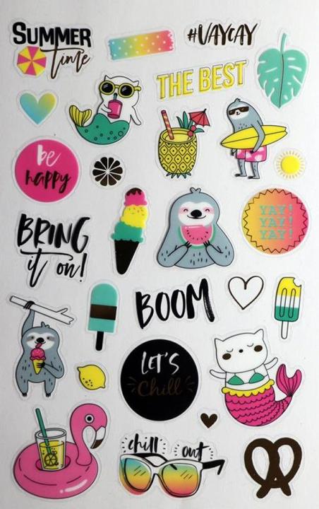 Image du produit Folia Livre d'autocollants, Summer Fun