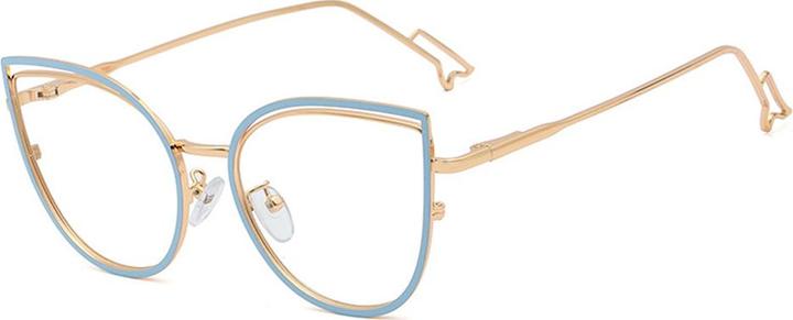 Techsuit - Anti-Blue Light Glasses Reflex Metal (F95597-C3) - Butterfly - Blue