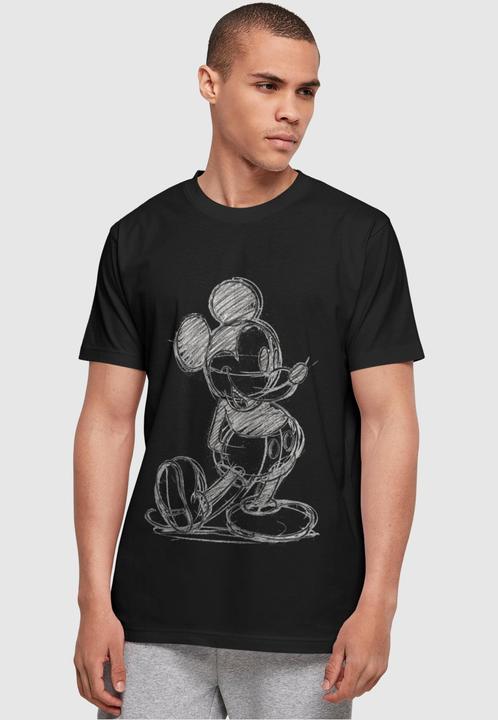 Actual product image Absolute Cult Mickey Mouse - Sketch Kick T-Shirt - 117967 (L)