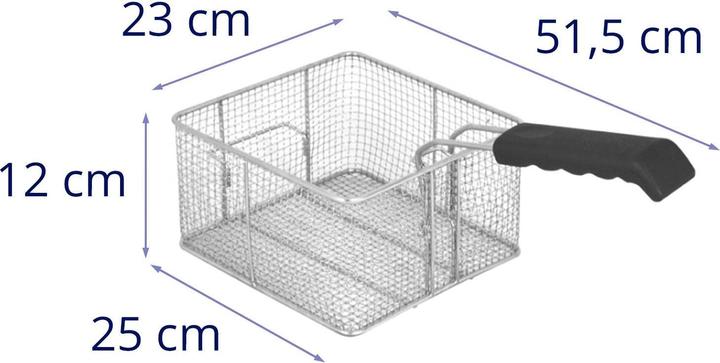 Actual product image Royal Catering Frittierkorb Fritteusenkorb Für 16 L Fritteusen 25 X 23 X 12 cm