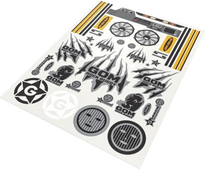 Gmade GOM decal sheet