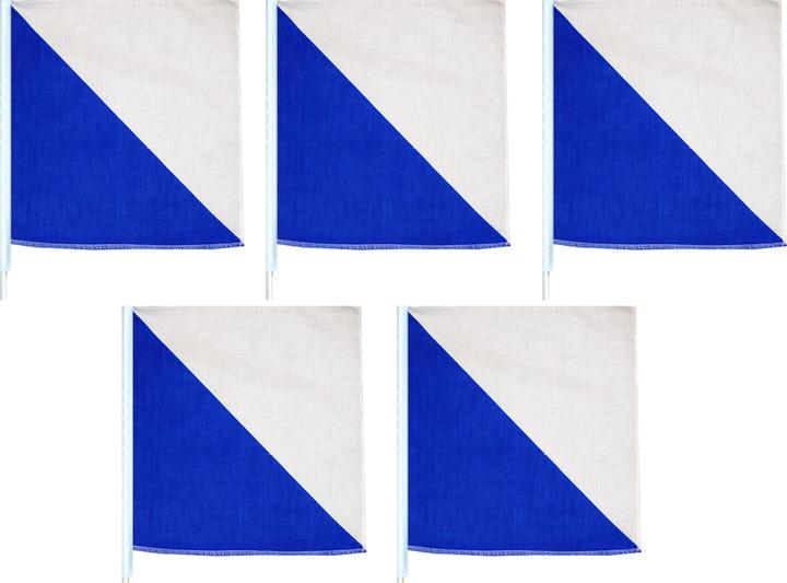 Produktbild Hauser Fahnen Zürich, 5 Stück Plastik, 20x20 cm