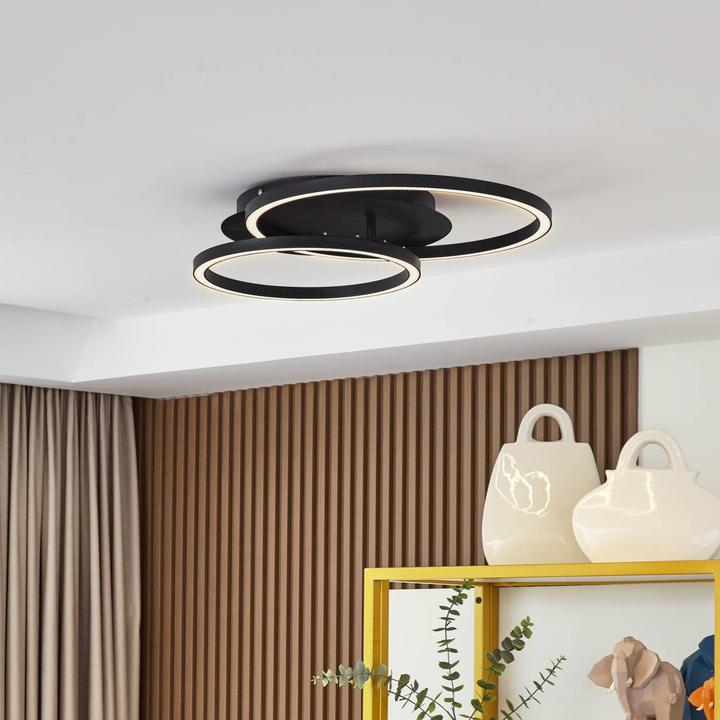 Immagine prodotto Lucande Lampada da soffitto Tjado LED rotonda a due luci (920 lm)