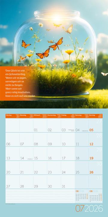 Actual product image Alles wird gut! Kalender 2026 - 30x30 (30 x 30 cm, Hardcover, French, English)
