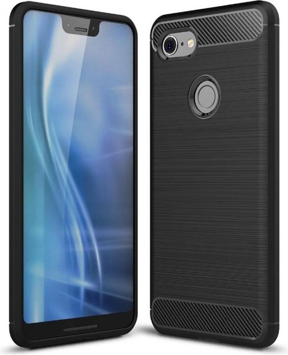 Produktbild Screenguard Google Pixel 3 Hülle Carbon Brushed Soft TPU (Google Pixel 3)