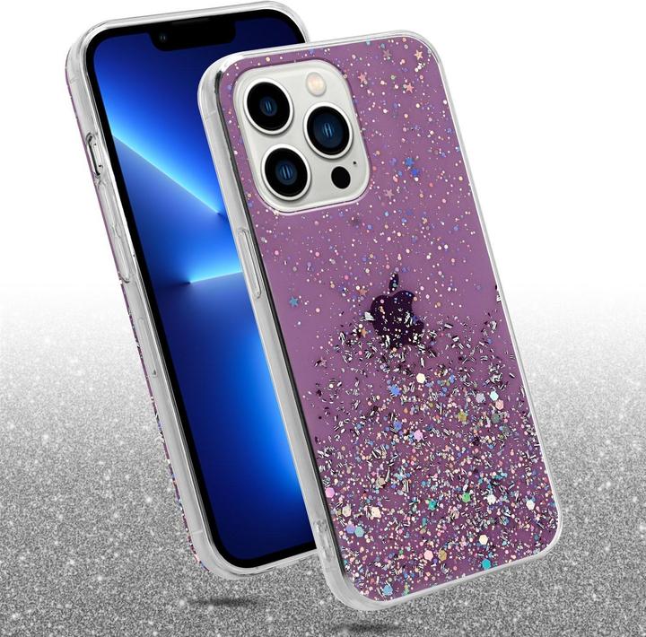 Image du produit Cadorabo Couverture TPU paillettes scintillantes (Apple iPhone 13 Pro)