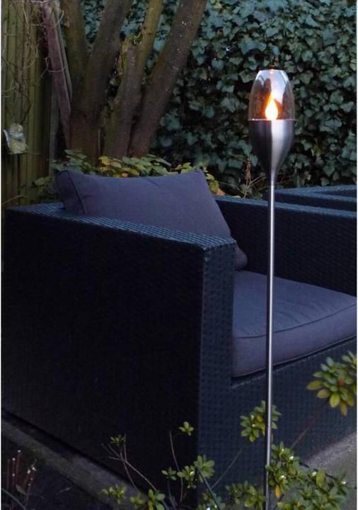 Produktbild Solar Gartenfackel Edelstahl H x 112 cm