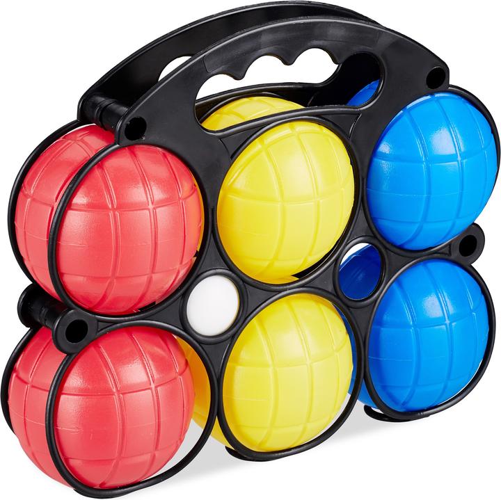 Relaxdays Boules Set with 6 Balls (6 x, 70 mm)