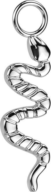 Star Piercing Anhänger silber Schlange (ohne Messing, Titan G23)