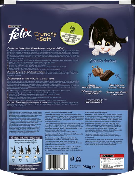 Produktbild Felix Crunchy & Soft (Adult, 1 Stk., 950 g)