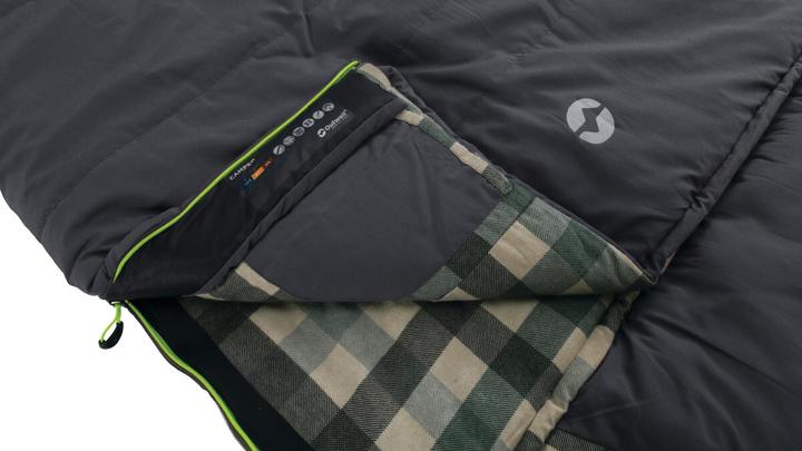 Image du produit Outwell Sac de couchage Camper, fermeture éclair à gauche, gris (235 cm)