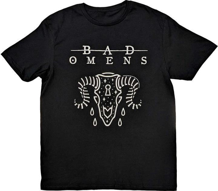 Bad Omens Erwachsene WidderTotenkopf Baumwolle TShirt (L)