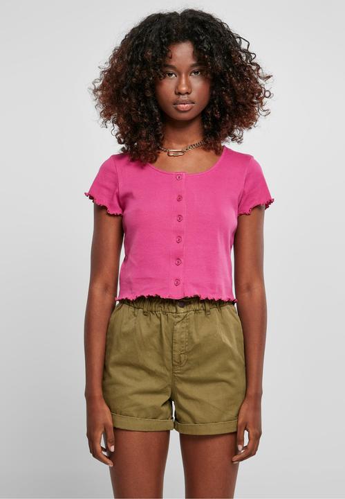 Image du produit Urban Classics Tee-shirt femme croisé à côtes - 12114 (4XL)