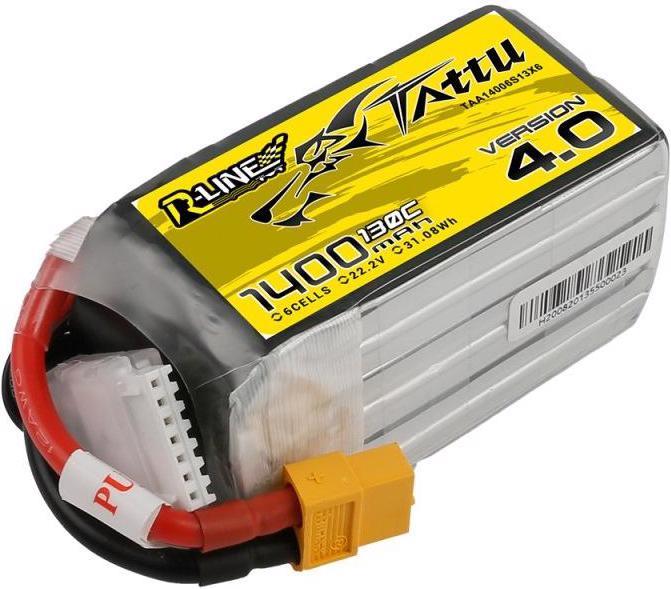 Produktbild Tattu RC-Akku LiPo 1400 mAh 22.2 V 130C R-Line, V4.0 (22.20 V, 1400 mAh)