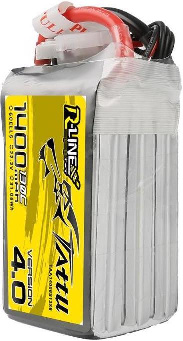 Produktbild Tattu RC-Akku LiPo 1400 mAh 22.2 V 130C R-Line, V4.0 (22.20 V, 1400 mAh)