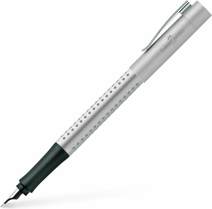 Faber-Castell FABER-CA. Füller Grip 2011 EF 140992 silber (Silber, 1 x)