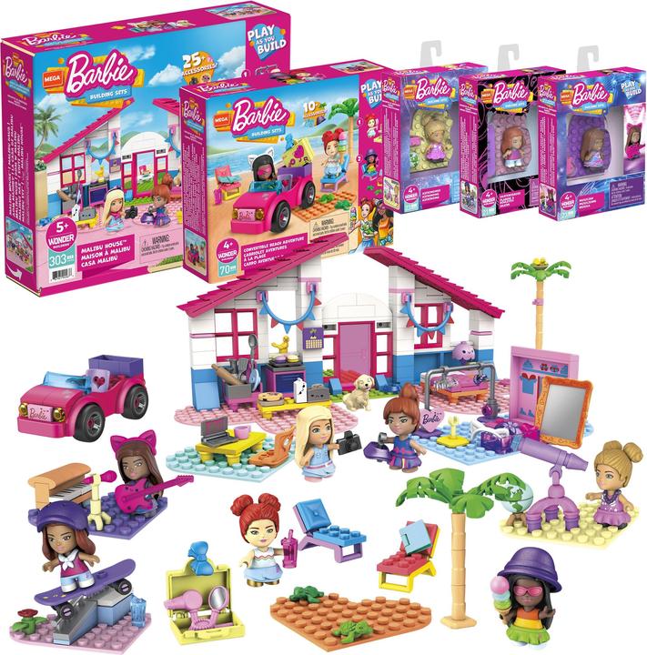 Mega Bloks Mega Construx - Barbie-Spielset-Bundle