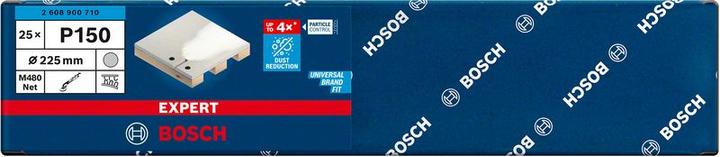 Image du produit Bosch Professional Zubehör Filet abrasif Expert M480 pour ponceuse pour cloisons sèches, 225 mm, G 150, 25 pces. (150)