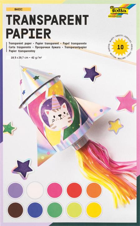 Actual product image Folia Transparent paper (42 g/m², 10 x)