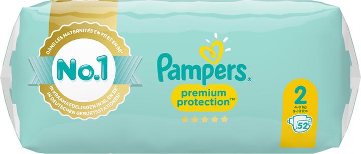 Produktbild Pampers Premium Protection (Gr. 2, Tragepack, 52 Stück)