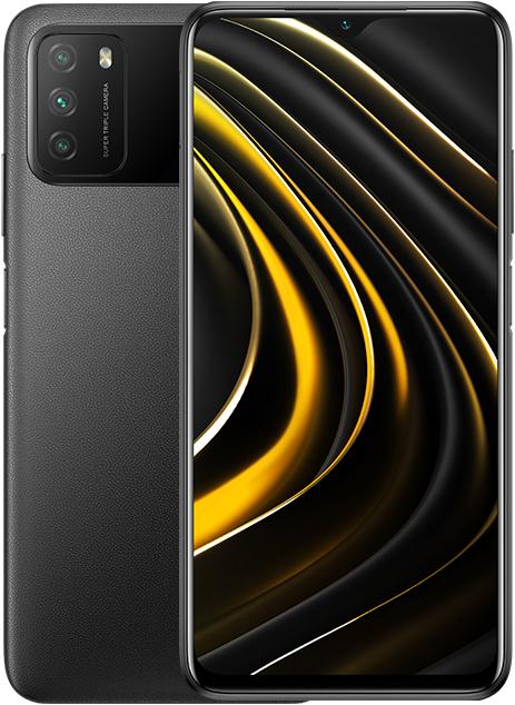 Image du produit Xiaomi Poco M3 (128 Go, Power Black, 6.53", Double SIM + SD, 48 Mpx, 4G)