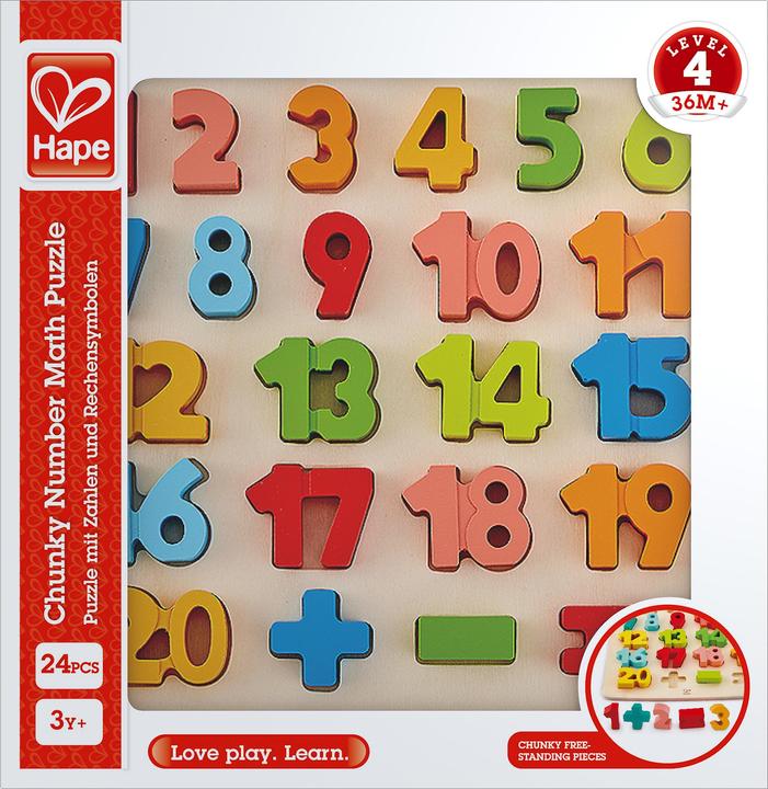 Hape Puzzle mit Zahlen und Rechensymbolen