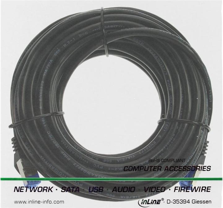 Actual product image InLine Network cable (S/FTP, CAT6a, 15 m)