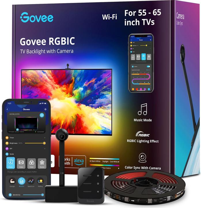 Produktbild Govee Dreamview TV Strip Lights (RGBIC, 440 cm, Indoor)