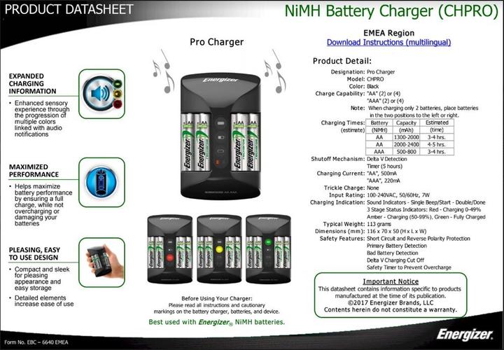 Produktbild Energizer Recharge Pro (4 Stk., AA, 2000 mAh, Ladegerät inkl. Akku)