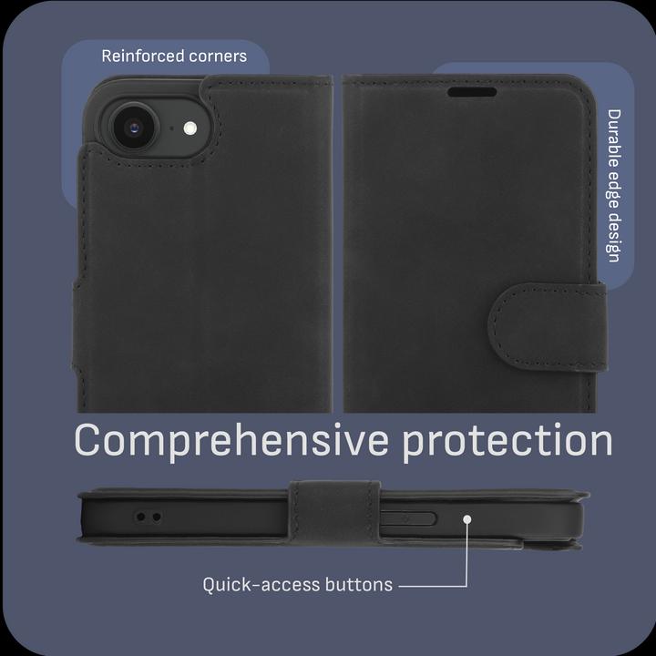 Actual product image Cazy Premium-Geldbörsen-Etui, Magnetisches Geldbörsen-Etui, Kartenfächer, Ständer (Apple iPhone 16e)