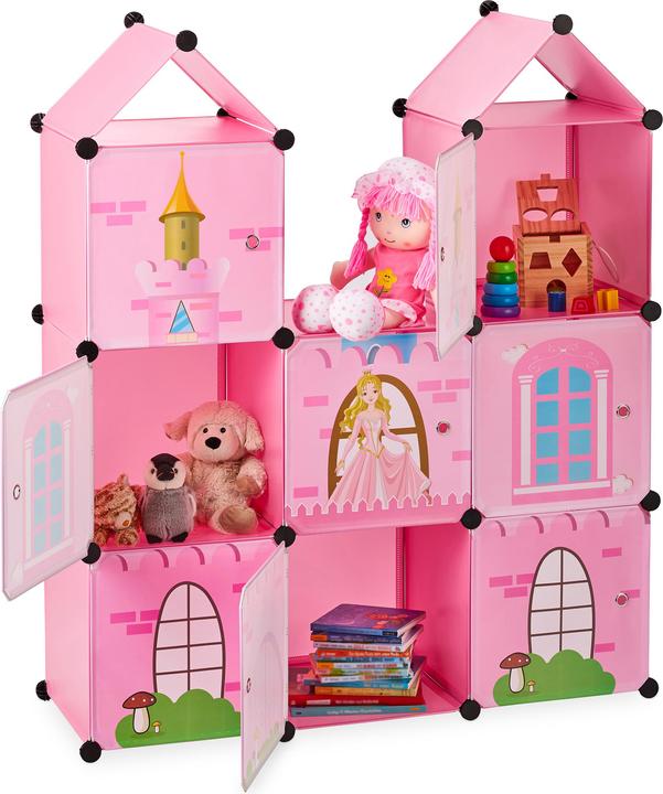Actual product image Relaxdays Interlocking Castle Storage Shelf