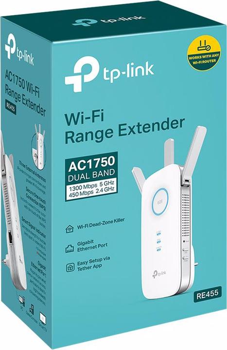 Produktbild TP-Link RE455 (1300 Mbit/s, 450 Mbit/s)