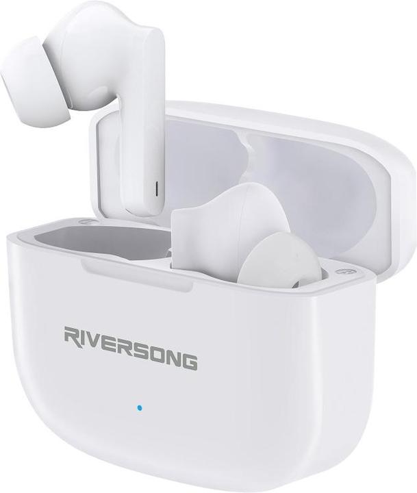 Actual product image Riversong Bluetooth earphones AirFly L6 TWS white EA221 (ANC, 30 h, Wireless)