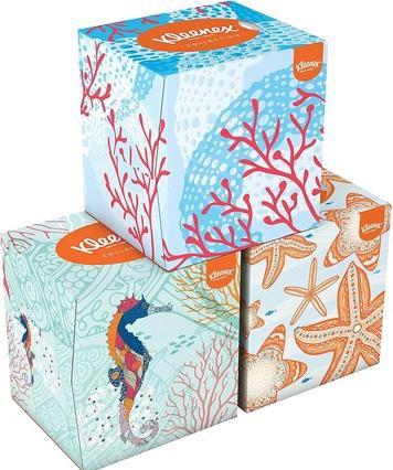 Actual product image Kleenex Cosmetic Tissues Collection Cube