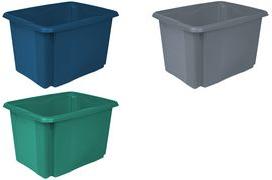 Actual product image keeeper emil eco" storage box, 30 litres, grey (30 l)