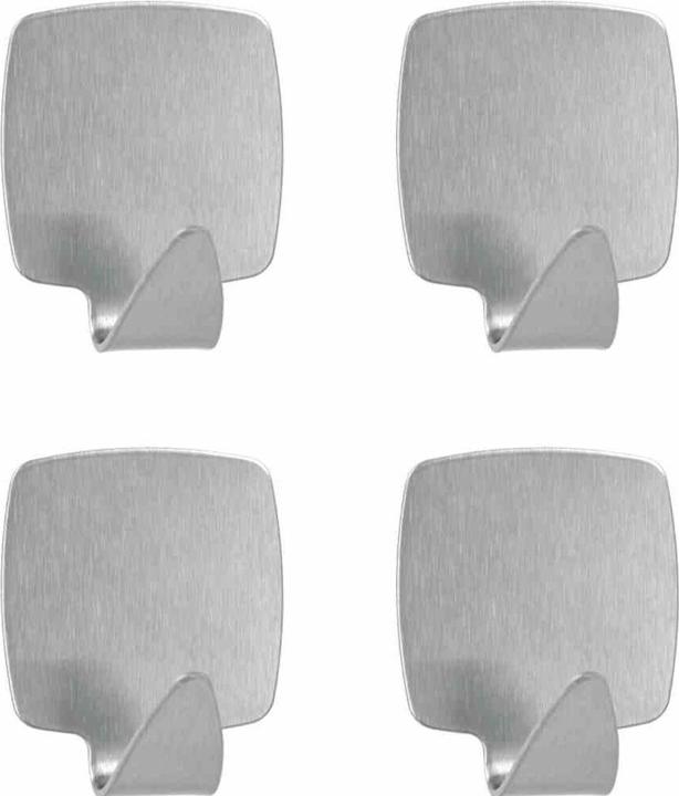 Metaltex Retaining hook set of 4 Inox quadr. 294512010