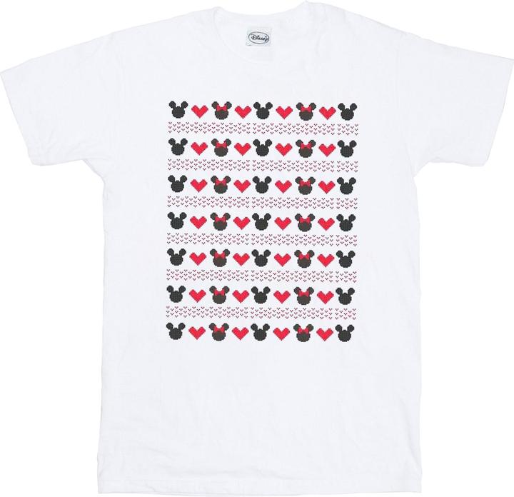 Disney Mickey And Minnie Christmas Hearts TShirt (XL)