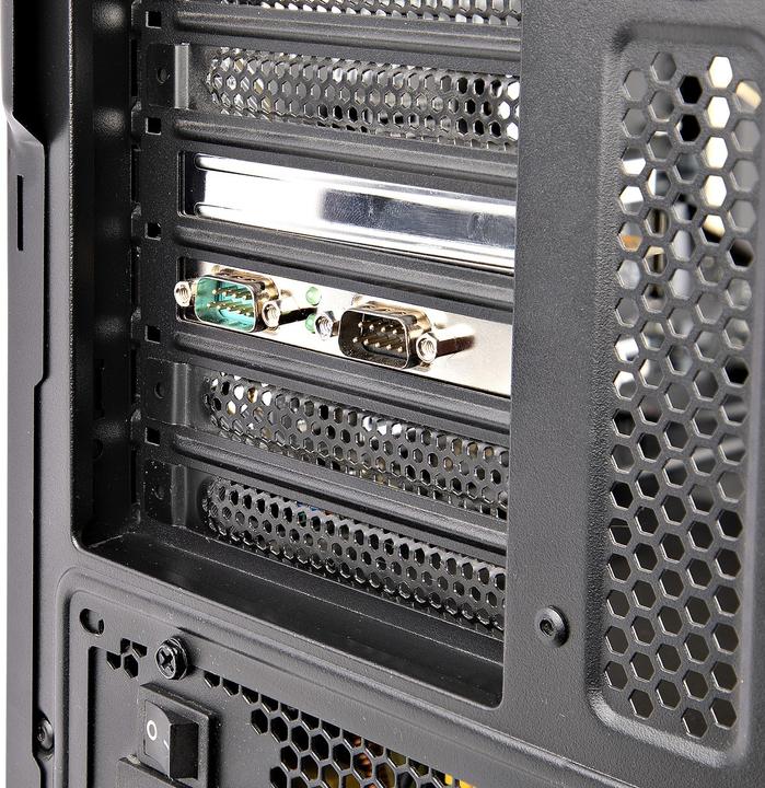 Produktbild StarTech com 2-Port PCI Express Serial Card, Dual Port PCIe to RS232 (DB9) Serial Card, 16C1050 UART (0.07 m, Industriekabel)