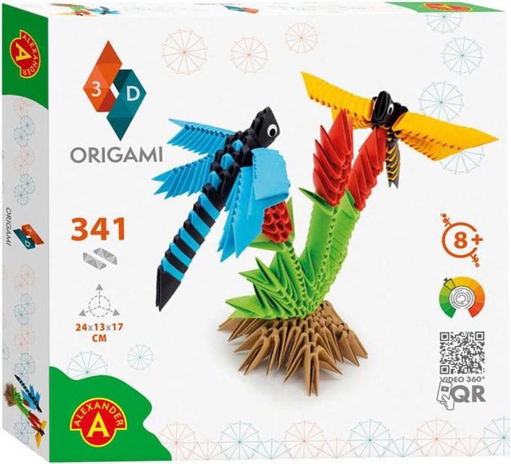 Actual product image Selecta Spielzeug ORIGAMI 3D - Dragonflies, 341 pcs. (341 pieces)