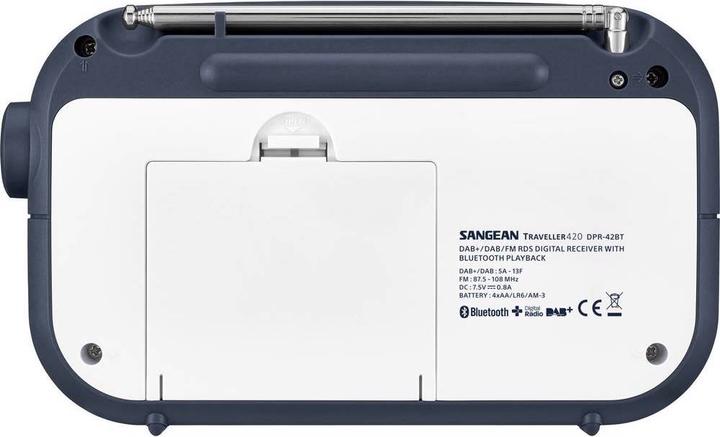 Actual product image Sangean Suitcase radio Traveller 420 DAB+ Radio (DAB+, FM, Bluetooth)