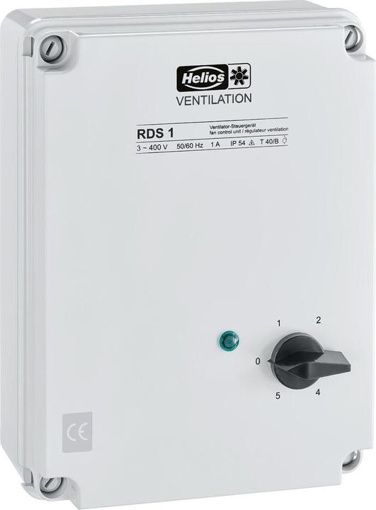 Actual product image Helios HELI RDS4 transformer speed controller IP54 3-phase 400V 4.0A